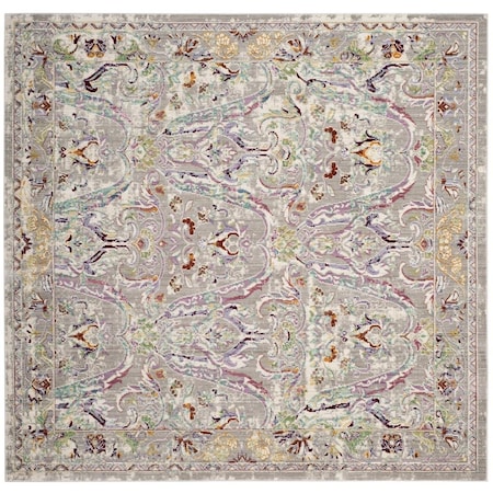 Safavieh Mystique Square Area Rug, Grey and Light Blue - 6 ft.-7 in. x 6 ft.-7 in. MYS925L-7SQ